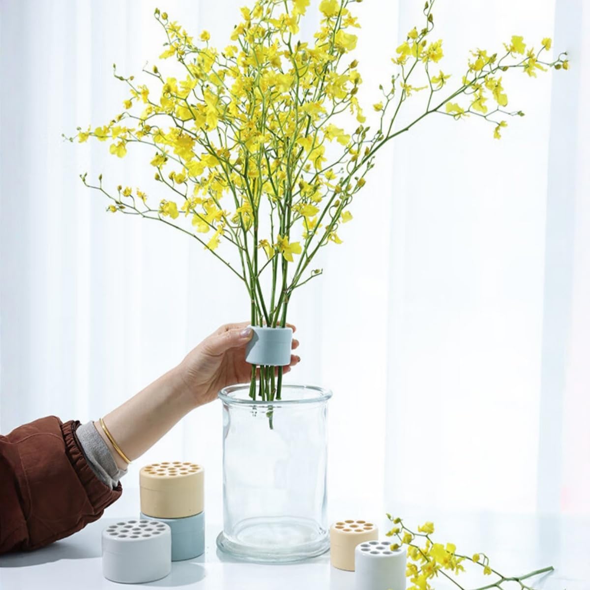 Amazon | Unikato 生け花ツール 生け花用剣山 針なし 一組 生け花固定
